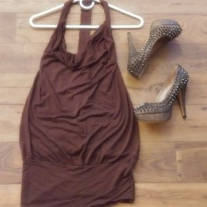 Foxy Chocolate Brown Club Dress